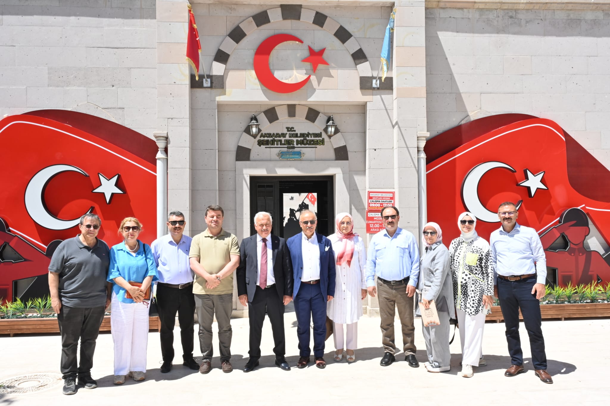Bir dizi ziyaret için Aksaray’a gelen Yargıtay üyeleri, Belediye Başkanı
