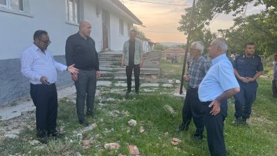 Ağaçören Kaymakamı Metin Korkmaz ve beraberindeki heyet Yenice köyünü ziyaret