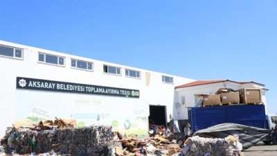 Aksaray Belediyesi tarafından hizmete sunulan Atık Toplama Ayrıştırma Merkezi şehir