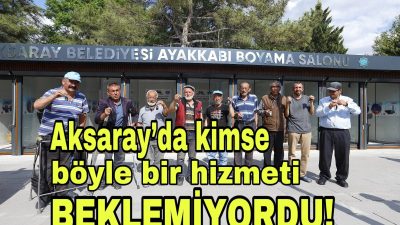 Belediye, emektar boyacılara yaz-kış konfor sunacak yeni Ayakkabı Boyama Salonu