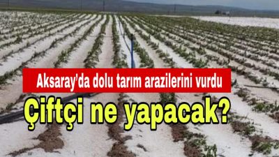 Aksaray’da bugün akşam saatlerinde bastıran sağanak, yerini doluya bıraktı. Arpa,