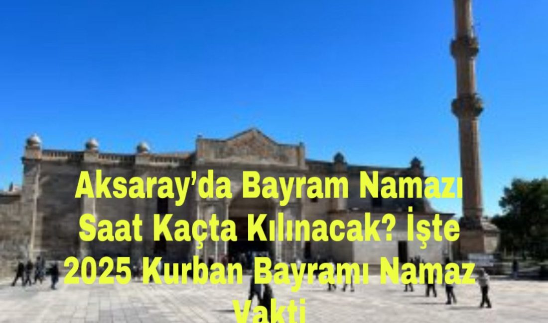 Kurban Bayramı’na sayılı saatler kala Aksaray’da bayram namazı hazırlıkları başladı.