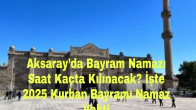 Kurban Bayramı’na sayılı saatler kala Aksaray’da bayram namazı hazırlıkları başladı.