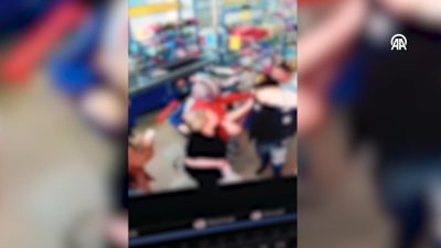 Eskişehir’in Tepebaşı ilçesinde yaşanan olayda bir markette, eşiyle tartışan 3