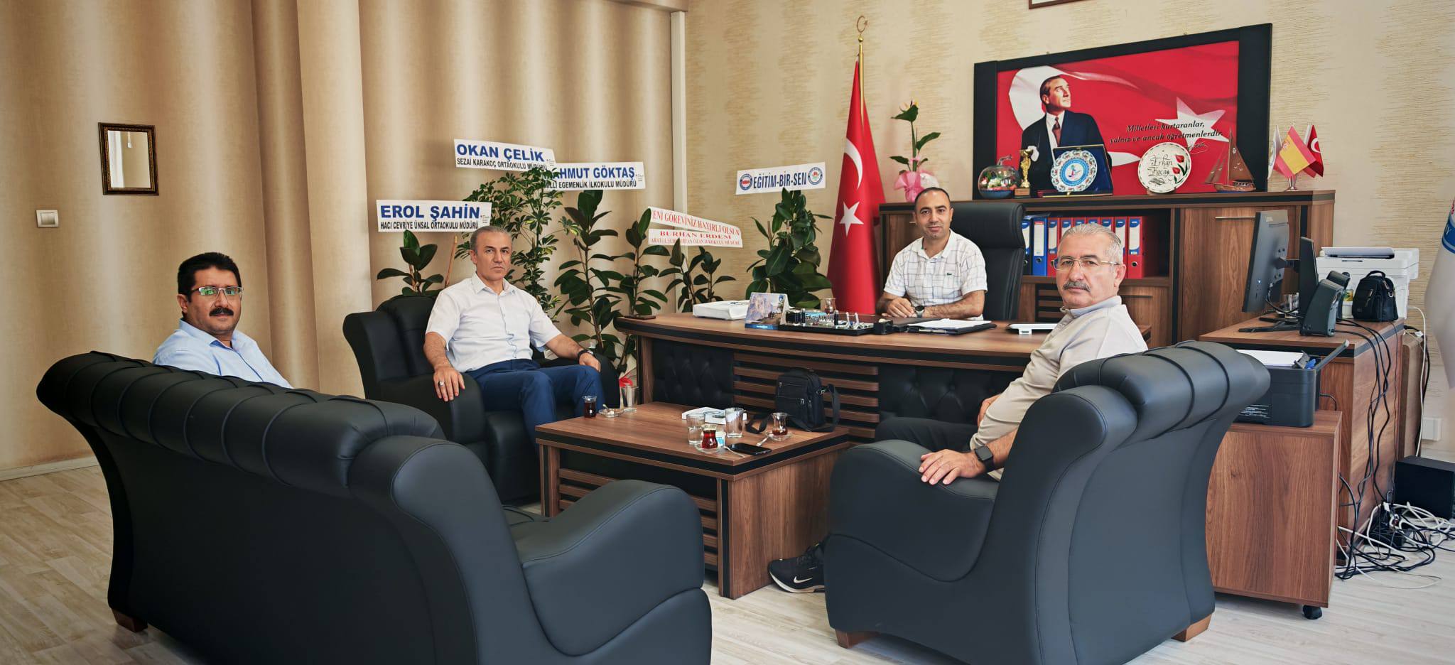 Aksaray Eğitim-Bir-Sen Şubesi, yeni görevlerine atanan okul müdürlerine yönelik hayırlı