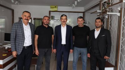 AK Parti Aksaray İl Başkanı Hamza Aktürk, esnaf ziyareti kapsamında