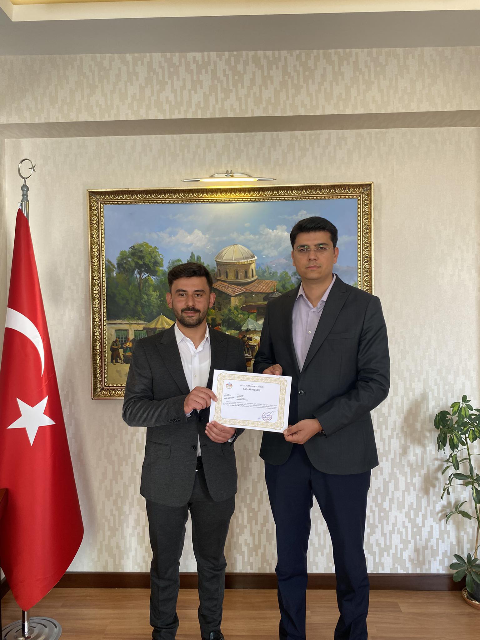 Aksaray’ın Güzelyurt ilçesinde, il ve ilçeler arasında düzenlenen ezan okuma