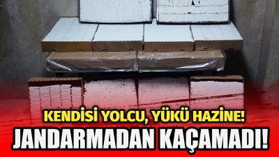 Aksaray’da yol kontrol noktasında durdurulan otobüste 87 bin dolu makaron