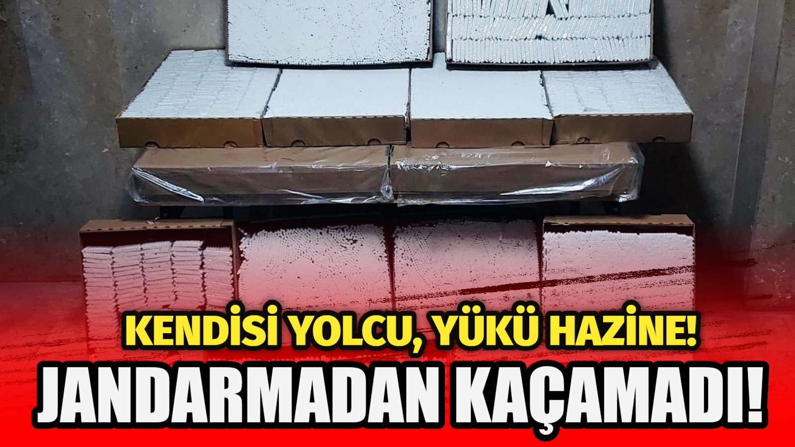 Aksaray’da yol kontrol noktasında durdurulan otobüste 87 bin dolu makaron