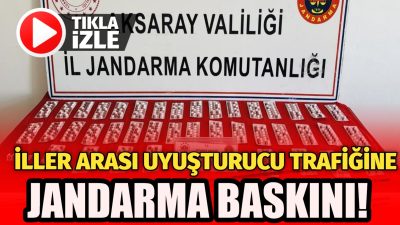 Aksaray’a Konya’dan sentetik ecza getirerek uyuşturucu ticareti yapacağı belirlenen şüpheli,