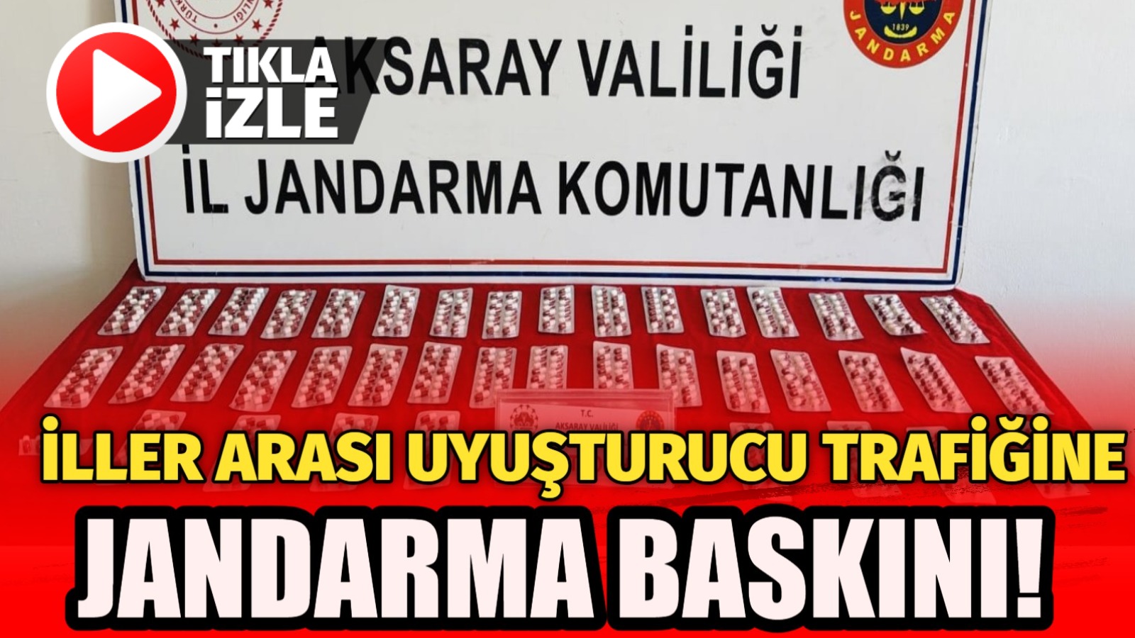 Aksaray’a Konya’dan sentetik ecza getirerek uyuşturucu ticareti yapacağı belirlenen şüpheli,