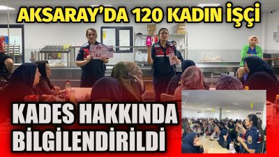 Aksaray’da Jandarma Komutanlığı ekipleri Organize Sanayi Bölgesinde özel bir firmaya