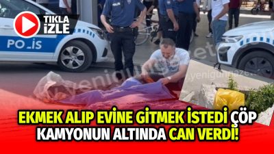 Aksaray’da yürek burkan bir kaza yaşandı. Ekmek aldıktan sonra evine