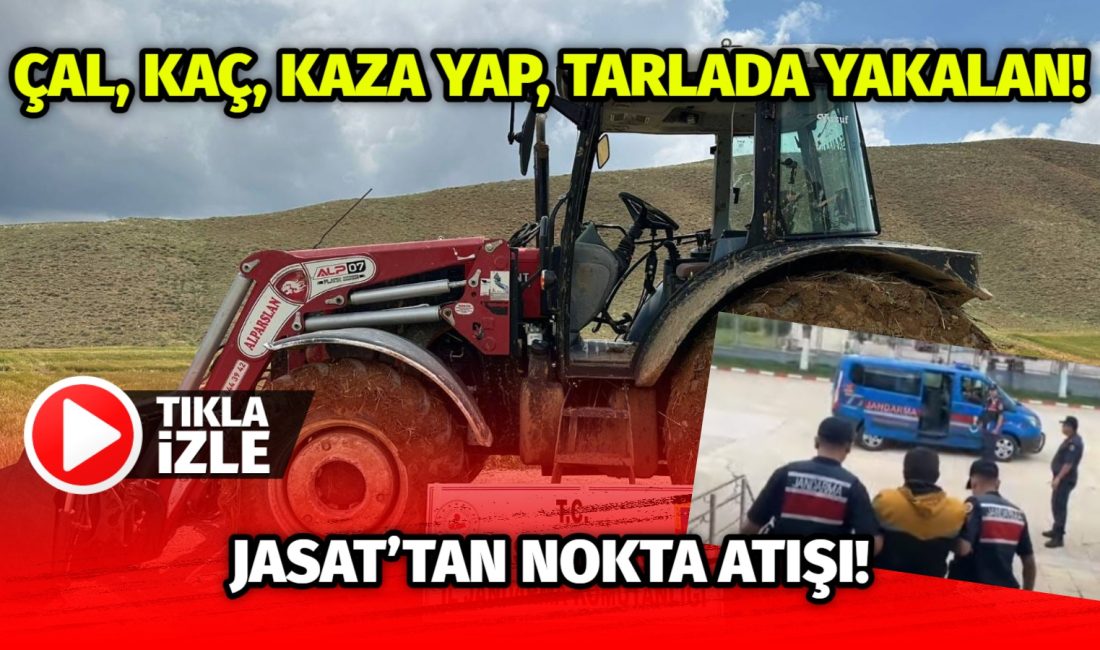 Aksaray’ın Ağaçören ilçesinde çalınan bir traktör, Jandarma Suç Araştırma Timi’nin