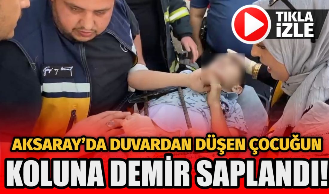 Aksaray’da bir ortaokulun bahçesinde oyun oynayan 13 yaşındaki çocuk, çıktığı