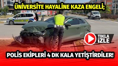 Aksaray’da sabah saatlerinde meydana gelen trafik kazası, üniversite hayali kuran