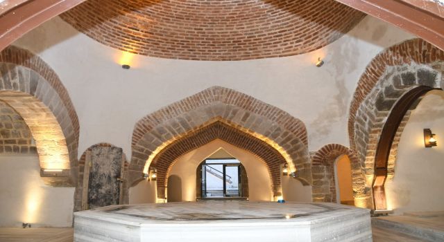 Aksaray Belediyesi tarafından restore edilen tarihi II. Kılıçarslan Hamamı, şehrin