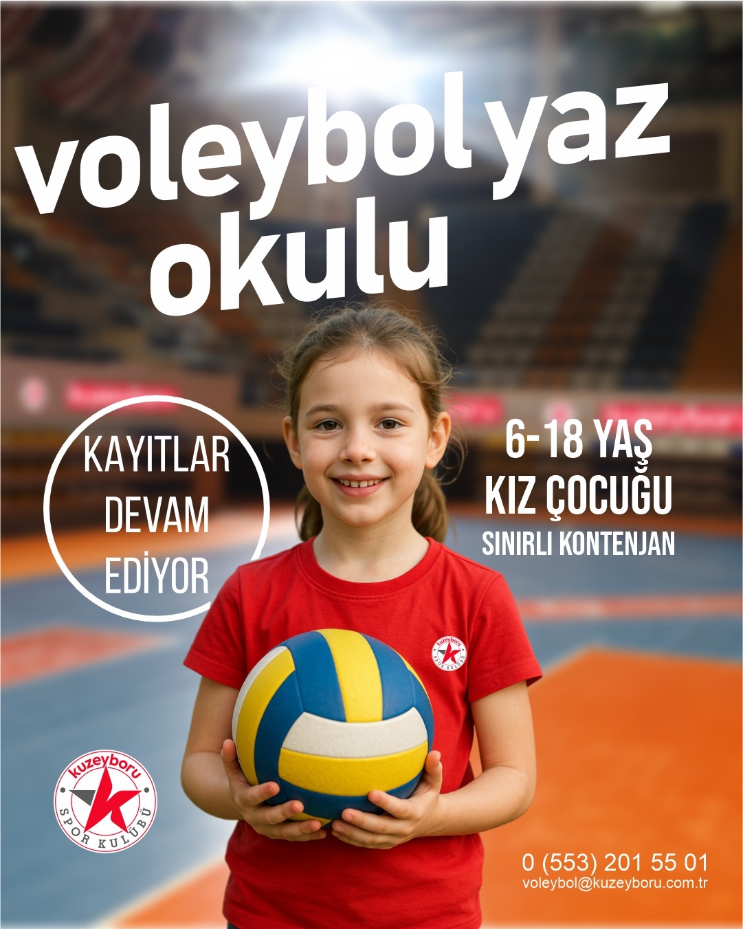 Türk voleyboluna yetenekli sporcular kazandırmayı hedefleyen Kuzeyboru Spor Kulübü Voleybol