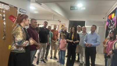Güzelyurt Atatürk Ortaokulu’nda geleneksel hale gelen yıl sonu sergisi, bu