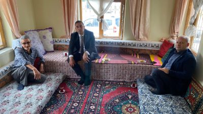 Sultanhanı Kaymakamı Bilal Göksun ilçede ikamet ede vatandaşları ziyaret etmeye