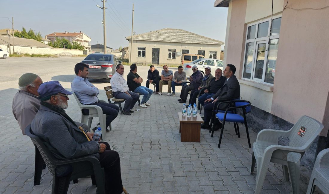 Sultanhanı Kaymakamı Bilal Göksun, yaklaşan Kurban Bayramı öncesinde Yeşiltömek Köyü’nü