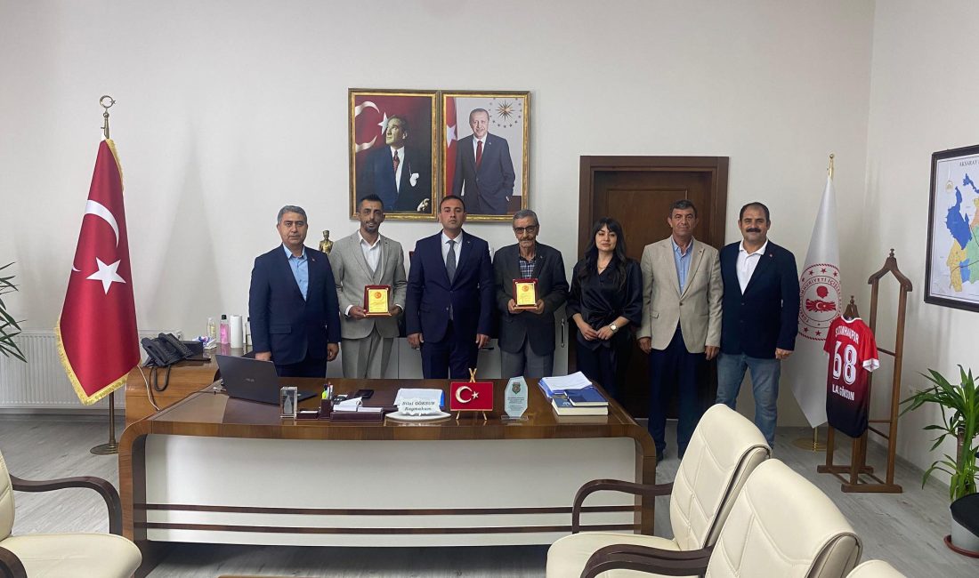 Sultanhanı ilçesinde örnek çalışmalarıyla dikkat çeken isimler, kamu erkânı tarafından