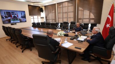 Aksaray Valiliği ev sahipliğinde düzenli olarak gerçekleşen VKS Toplantısına bir