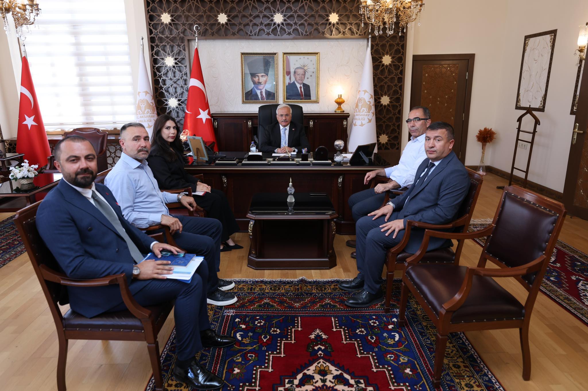 Aksaray Valisi, Sarıyahşi heyetini ağırladı