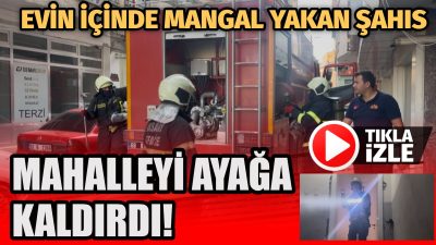 Aksaray’da evde yakılan mangal, mahallede kısa süreli paniğe neden oldu.