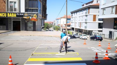 Aksaray Belediyesi, şehir genelinde sürdürdüğü trafik güvenliği ve yaya konforu