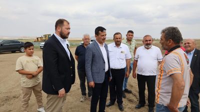 Sarıyahşi–Evren yolundaki genişletme çalışmalarını Ak Parti Aksaray heyeti yerinde inceledi.
