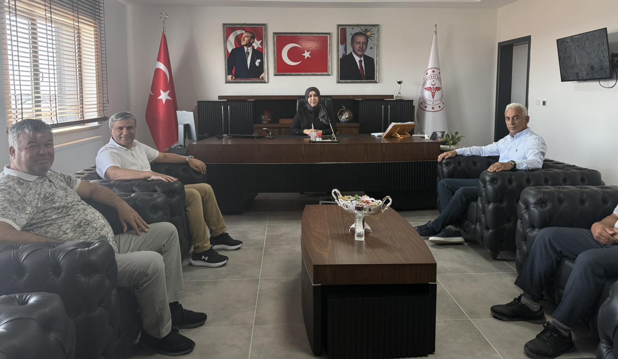 Aksaray’da sağlıkçılar bir arada; Yeni merkezde ilk ziyaret