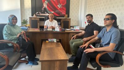 Aksaray Görme Engelliler Spor Kulübünü temsilen Betül ve Mehmet Dinç,