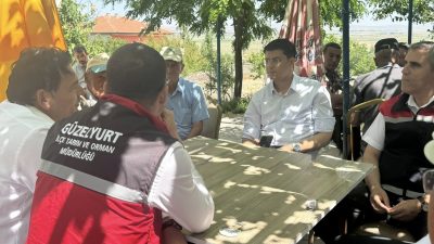 Güzelyurt Kaymakamı Muammer Yetiş, ilçe genelindeki çalışmaları kapsamında köy ziyaretlerini