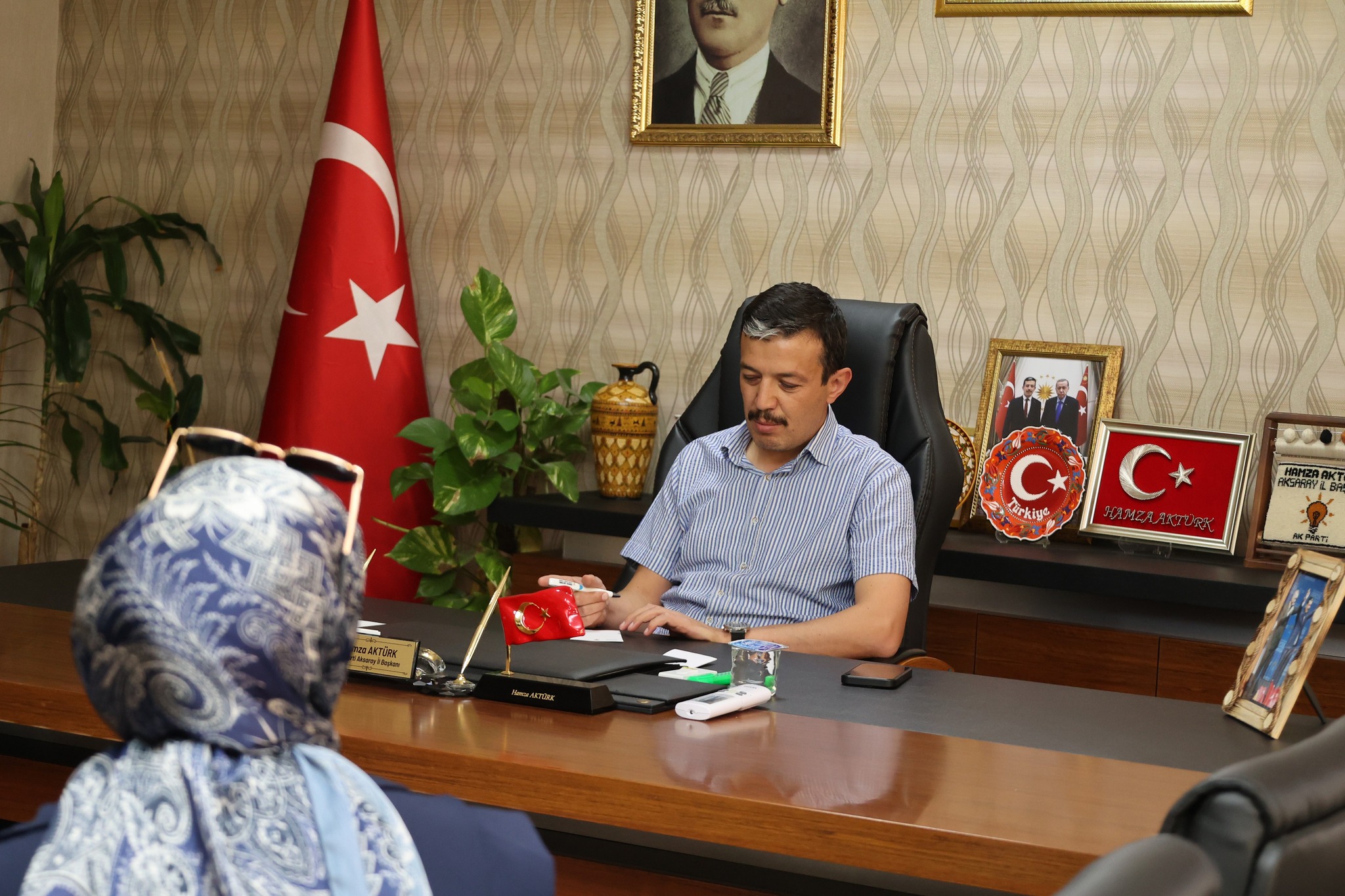 AK Parti Aksaray İl Başkanı Hamza Aktürk, “Halk Buluşmaları” kapsamında