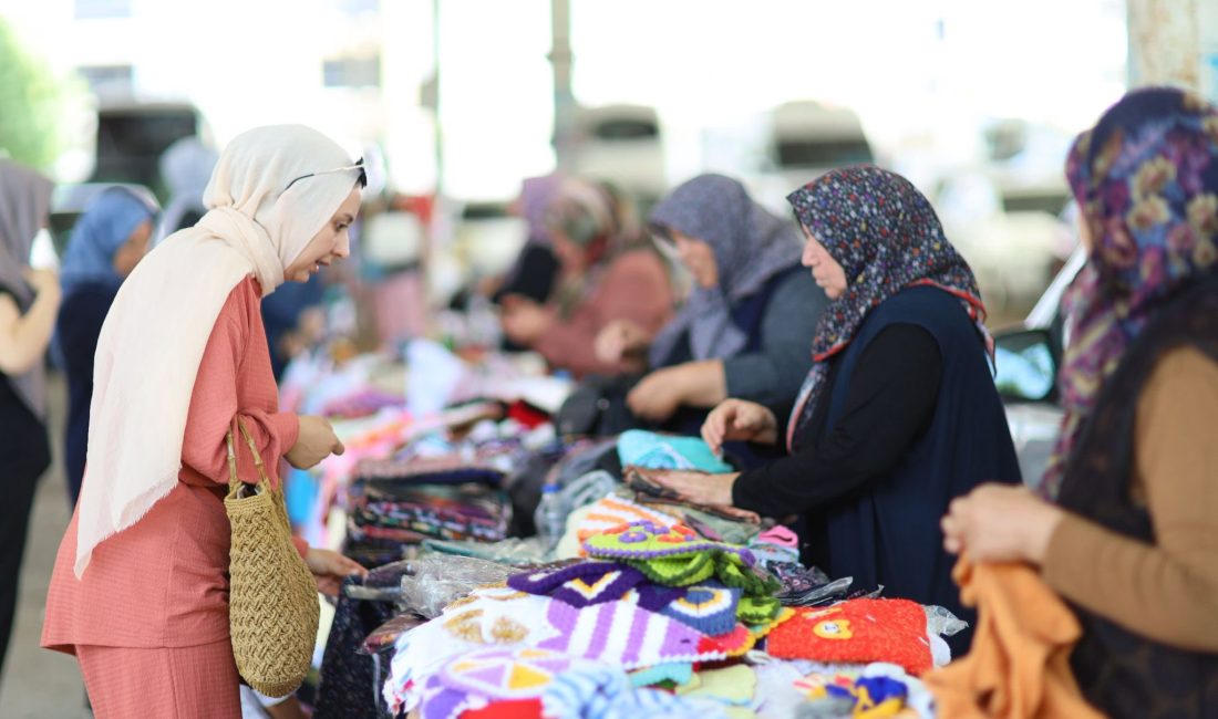 Aksaray Belediyesi, ev hanımlarının el emeği ürünlerini değerlendirebileceği, aile bütçelerine