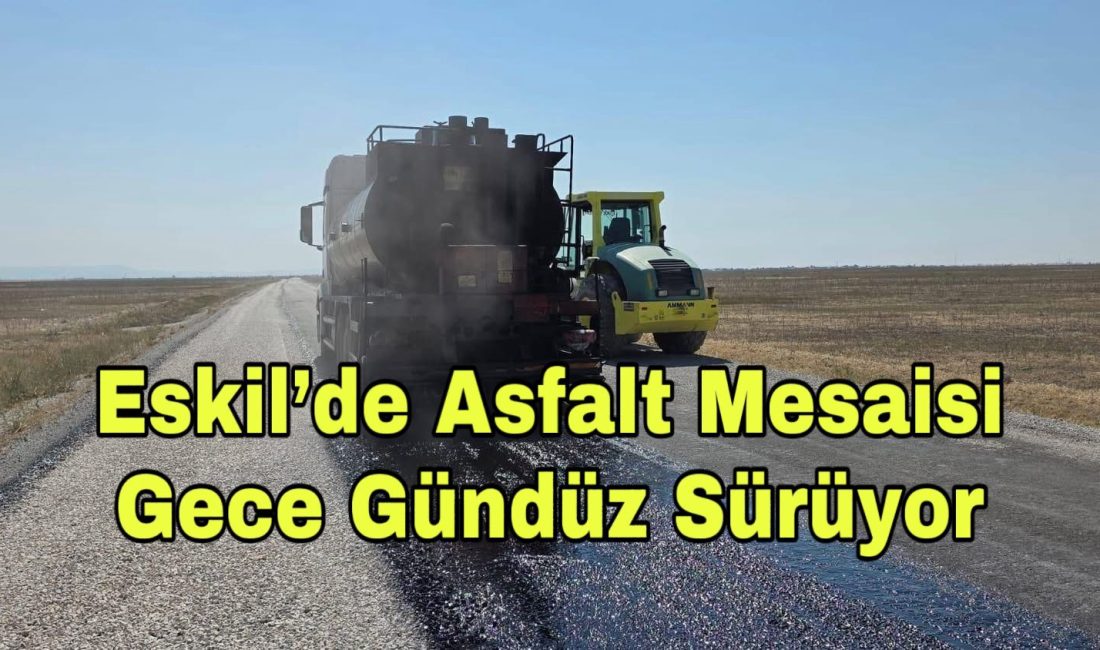 Gölbez-Yüksecik yolunda asfalt ve bakım çalışmaları hız kesmeden devam ediyor.