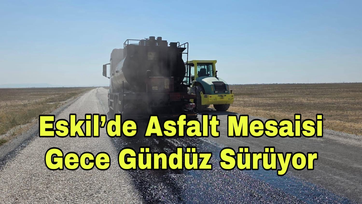 Gölbez-Yüksecik yolunda asfalt ve bakım çalışmaları hız kesmeden devam ediyor.