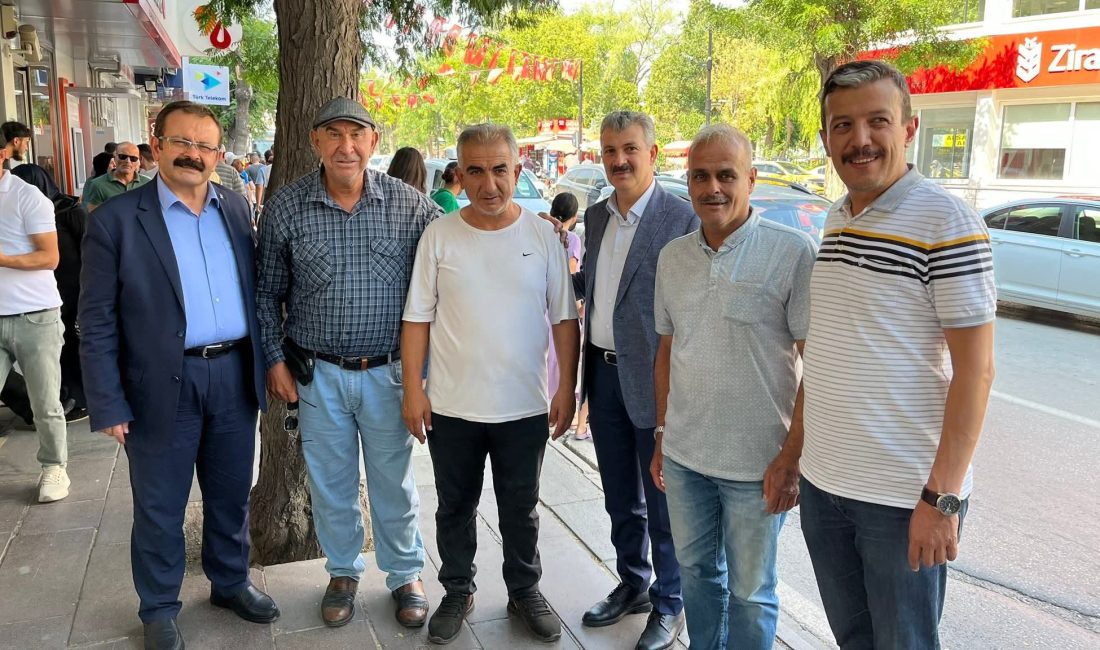 Milletvekili Altınsoy, İl Başkanı Aktürk ve İlçe Başkanı Gür şehir