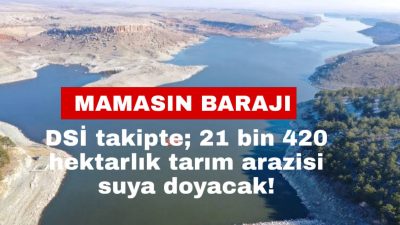DSİ Genel Müdür Yardımcısı Mehmet Ekinci, Mamasın Barajı’ndaki yenileme çalışmalarını
