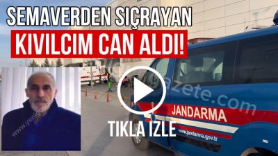 Aksaray’da çay demlemek için semaver yakan 70 yaşındaki çiftçi, çıkan