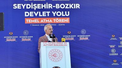 Bakan Uraloğlu, Seydişehir-Bozkır Devlet Yolu Temel Atma Töreni'nde yaptığı konuşmaya,