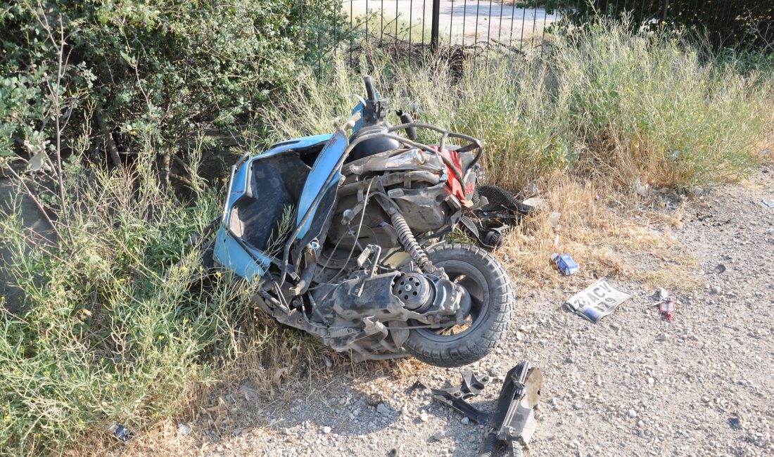 Eskişehir'in Tepebaşı ilçesinde yaşanan olayda otomobille motosiklet çarpıştı. Çarpışmada motosiklet