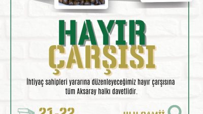 Aksaray İHH İnsani Yardım Derneği gönüllüleri, ihtiyaç sahipleri yararına 21-22