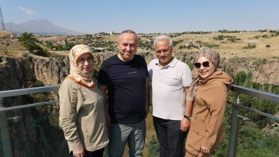 Nevşehir Valisi Ali Fidan ve eşi Prof. Dr. Fatma Fidan,