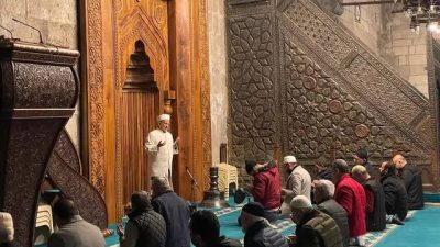Aksaray semalarında dualar yükseldi: Yangınlar sönsün, yağmur yağsın, Gazze unutulmasın!