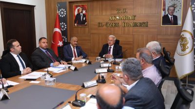 Vali Kumbuzoğlu başkanlığındaki toplantıda Aksaray’da yürütülen ve planlanan turizm projeleri