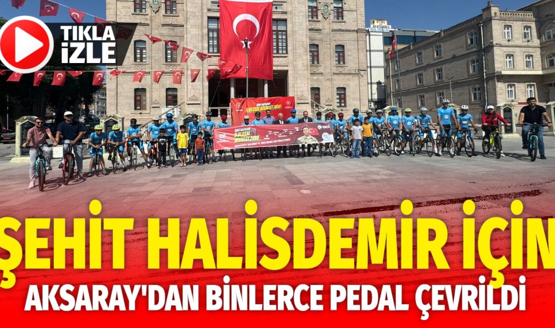 İstanbul’dan başlayarak Niğde’ye Şehit Ömer Halisdemir’in mezarına kadar süren bisiklet