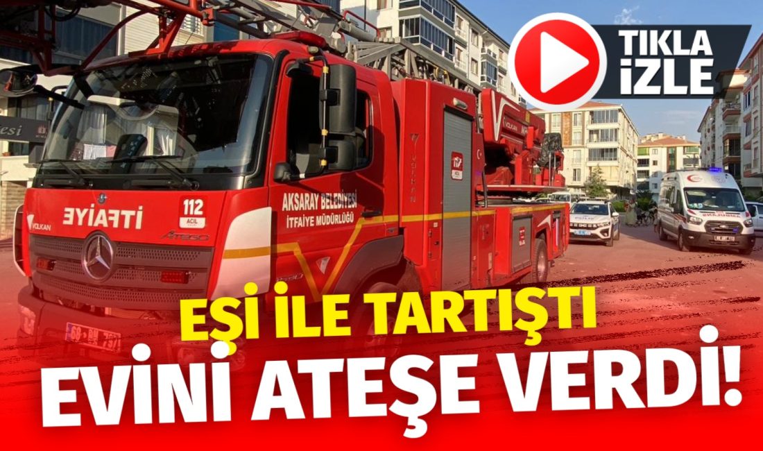 Aksaray’da eşi ile tartışan adam eşinin evi terk etmesiyle bunalıma