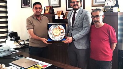 Aksaray İl Ticaret Müdürü Ünal Aksoy; Gazeteciler Cemiyet Başkanı Celil